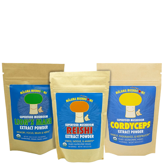 Malama Mushrooms Functional Mushroom Powders