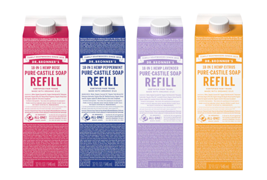 Dr. Bronner's Liquid Soap Refills