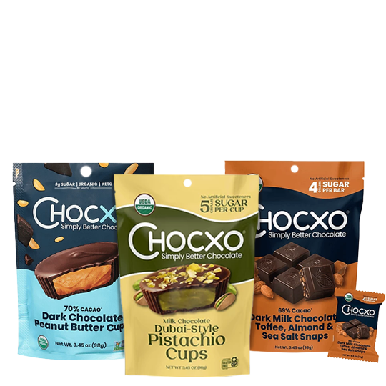 Chocxo Chocolate Cups & Snaps